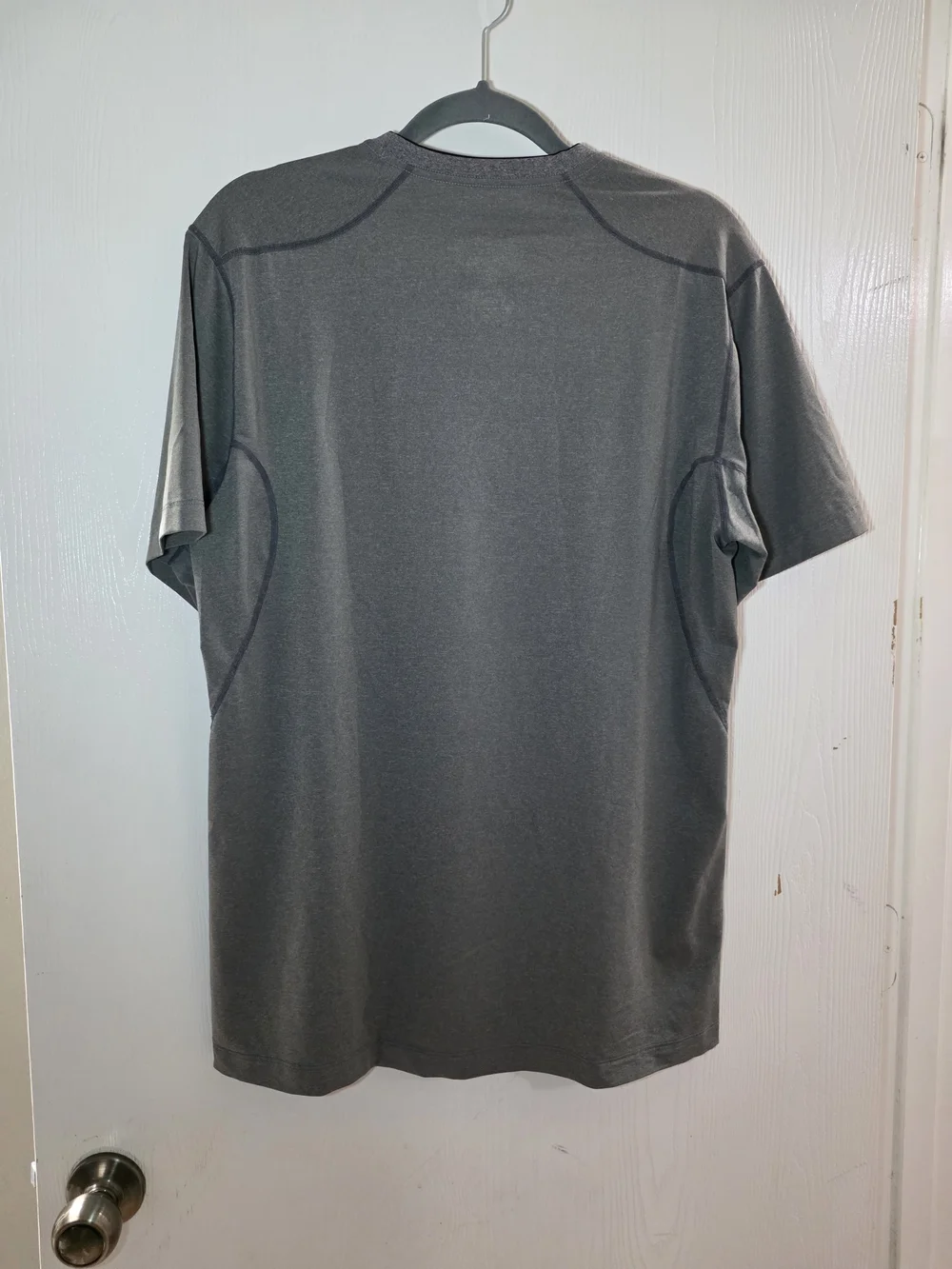 Nike Men's Gray Short Sleeve Dri-FIT Training Tee